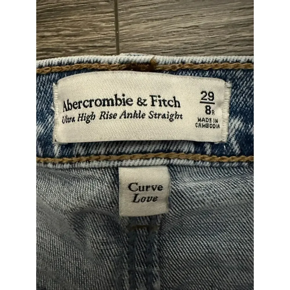 Abercrombie & Fitch Ultra High Rise Ankle Straight size 29/8R